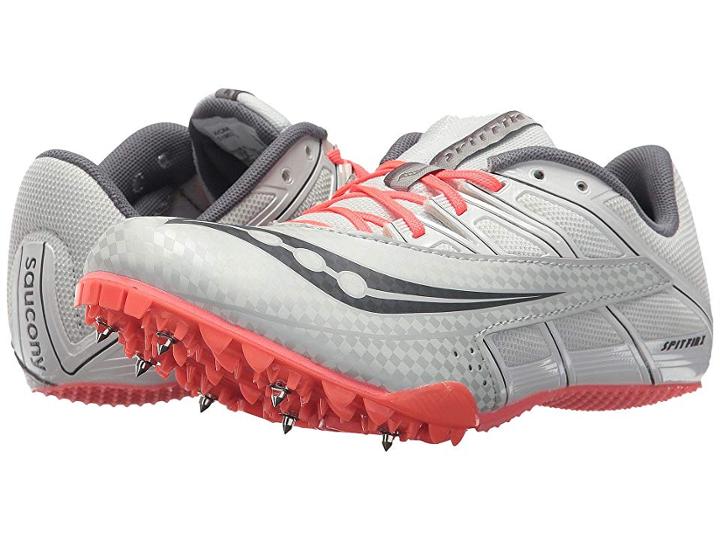 Saucony Spitfire 4 (silver/pink) Women's Running Shoes
