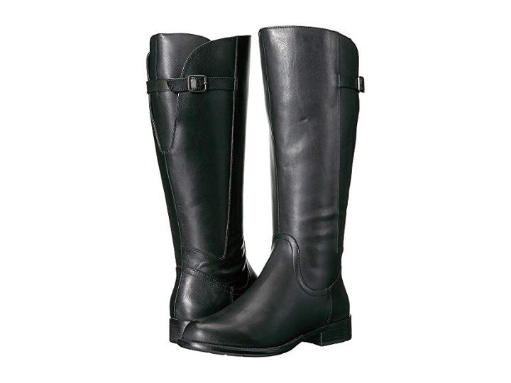 Easy Spirit Jimletw (black Wide Leather) Women's Shoes
