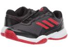 Adidas Kids Barricade Club Xj Tennis (little Kid/big Kid) (black/scarlet/white) Kids Shoes