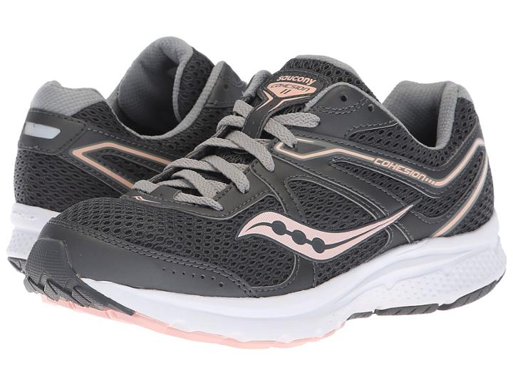 Saucony Grid Cohesion 11 (charcoal/peach) Women's Shoes