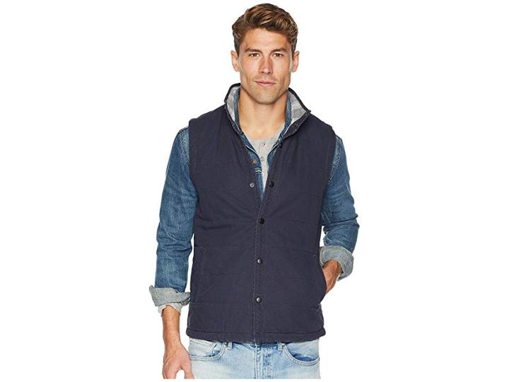 Unionbay Cameron Canvas Quilted Vest (twilight) Men's Vest