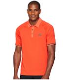 Adidas Golf Climacool(r) Jacquard Raglan Polo (hi-res Red) Men's Clothing