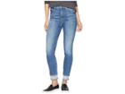 7 For All Mankind High-waisted Ankle Skinny W/ Reverse Double Fray Hem In Pretty District Row (pretty District Row) Women's Jeans