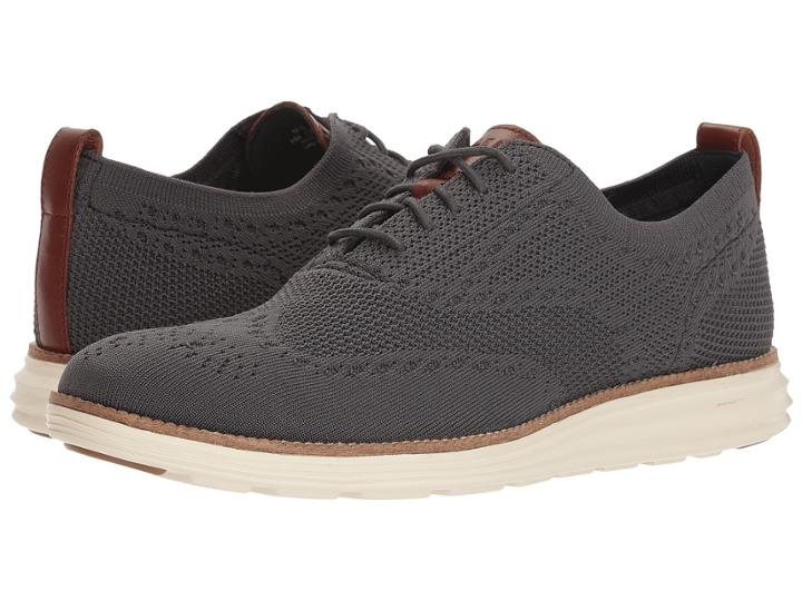 Cole Haan Original Grand Knit Wingtip Oxford (magnet/ivory) Men's Shoes