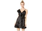 Jack By Bb Dakota Limelight Charmeuse Ruffle Dress (black) Women's Dress