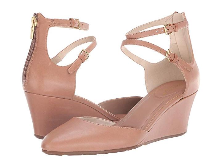 Cole Haan Maddie Wedge (mocha Mousse Leather) Women's Shoes