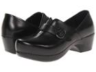 Dansko Tamara (black Burnished Full Grain) Women's Clog Shoes