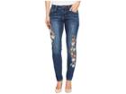 Jag Jeans Sheridan Skinny Jeans W/ Embroidery In Thorne Blue (thorne Blue) Women's Jeans