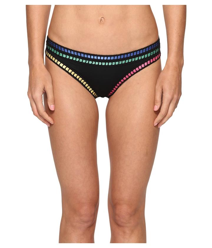 La Blanca Threading Along California Cut Hipster (black) Women's Swimwear