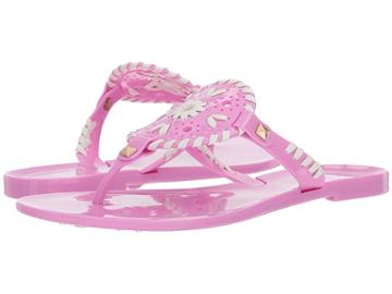 Jack Rogers Kids Miss Georgica Jelly (toddler/little Kid/big Kid) (lavpink/white) Girls Shoes