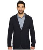 Perry Ellis Slim Fit Stretch Texture Knit Jacket (dark Sapphire) Men's Jacket