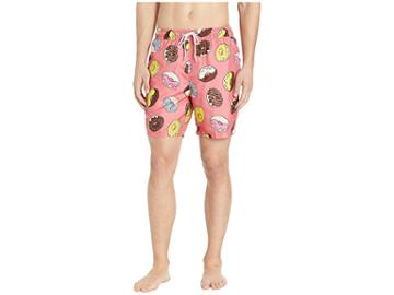 U.s. Surf Club Donuts Swim Shorts (coral) Men's Swimwear