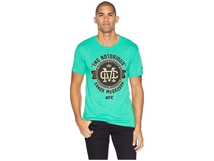 Reebok Mcgregor Notorious Celtic Badget Short Sleeve Crew (green) Men's Clothing