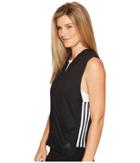 Adidas Show Your Stripes Sleeveless Hoodie (black) Women's Sleeveless