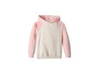 Splendid Littles Velour Trim Raglan Hoodie (big Kids) (mellow Rose) Girl's Sweatshirt