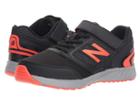 New Balance Kids Ka455v1y (little Kid/big Kid) (black/flame) Boys Shoes