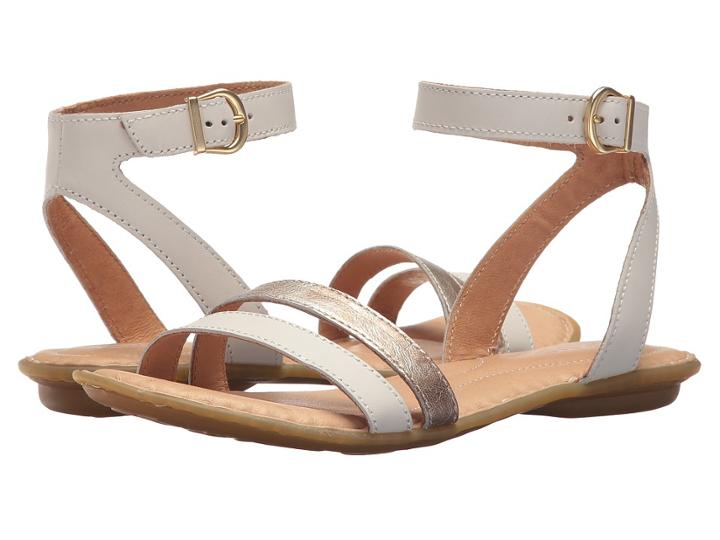 Born Mai Easy (white/light Gold Metallic Combo) Women's Shoes