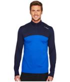 Brooks Dash 1/2 Zip (navy/royal) Men's Long Sleeve Pullover