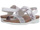 Munro Pisces (silver Leather/white Snake Gore) Women's Sandals