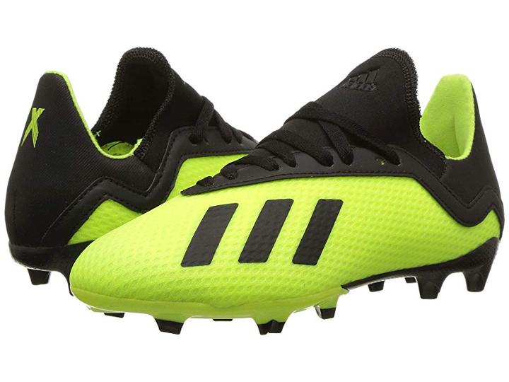 Adidas Kids X 18.3 Fg Soccer (little Kid/big Kid) (solar Yellow/black/solar Yellow) Kids Shoes
