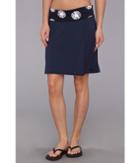 Carve Designs Seaside Skirt (indigo With Dandelion) Women's Skirt