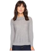 Pendleton Cashmere Weekend Pullover (soft Grey Heather) Women's Clothing