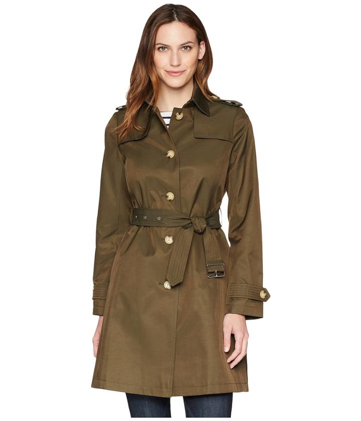 Lauren Ralph Lauren Sb Trapunto Stitch (loden) Women's Coat