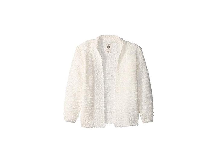 Billabong Kids Lets Go Cardigan (little Kids/big Kids) (white Cap) Girl's Sweater