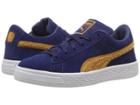 Puma Kids Suede Classic Terry (toddler) (blue Depths/inca Gold) Boys Shoes