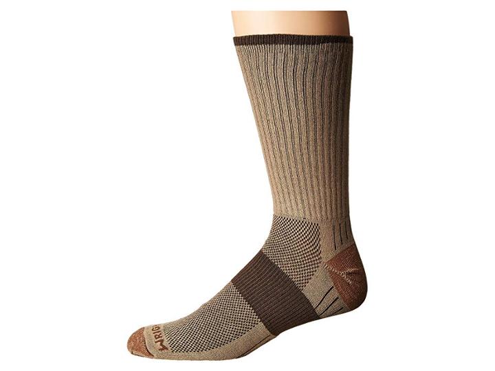 Wrightsock Dl Escape Crew (khaki) No Show Socks Shoes