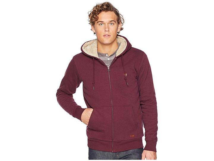 Vissla Hammonds Zip Fleece (burgundy) Men's Clothing