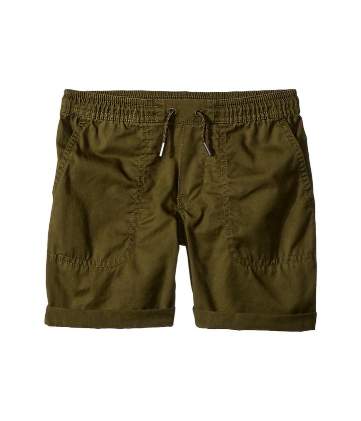 Polo Ralph Lauren Kids Relaxed Fit Cotton Shorts (toddler) (spanish Olive) Boy's Shorts