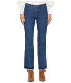 See By Chloe Denim Scalloped Trim Jeans (shady Cobalt) Women's Jeans
