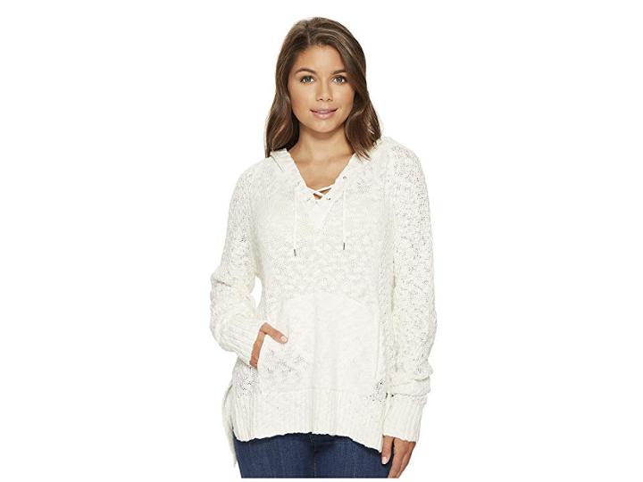 Roxy Smooth And Sassy Hooded Sweater (marshmallow) Women's Sweater