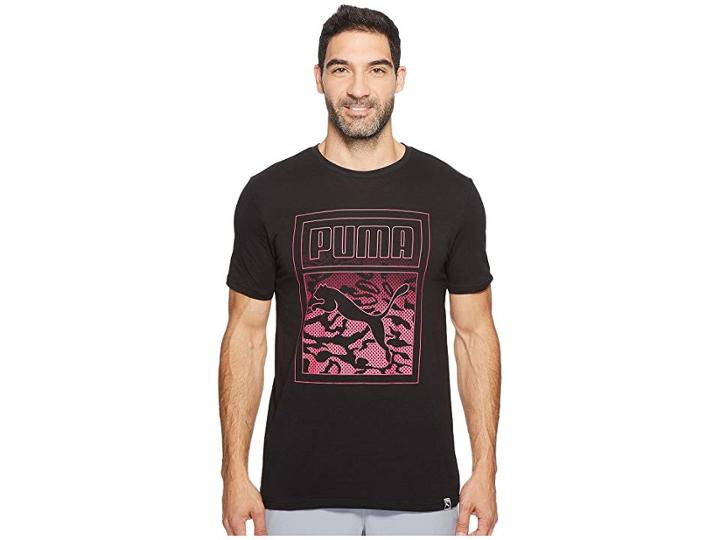 Puma Archive Graphic Logo Tee (cotton Black) Men's T Shirt