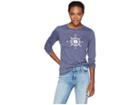 Life Is Good Lig Compass Cool Long Sleeve T-shirt (darkest Blue) Women's T Shirt