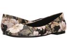 Bcbgeneration Millie (black Watercolor Flower/black Smooth Nappa) Women's Flat Shoes