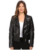 Belstaff Sidney Nappa Satin Leather Jacket (black) Women's Coat