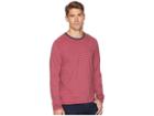 Original Penguin Long Sleeve Reversible Stripe T-shirt (dark Sapphire) Men's T Shirt