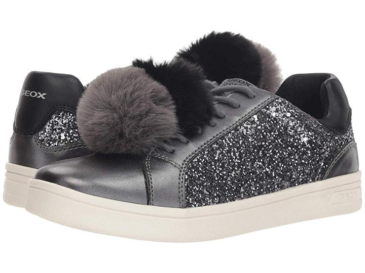 Geox Kids Dj Rock 6 (big Kid) (dark Grey) Girl's Shoes