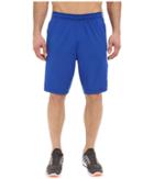 Adidas Team Issue 3 Stripes Shorts- Solid (collegiate Royal/light Grey Heather) Men's Shorts