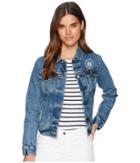 Levi's(r) Womens Seattle Mariners Denim Trucker Jacket (light Blue) Women's Coat