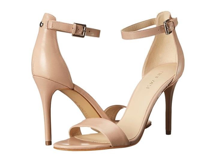 Nine West Mana Stiletto Heel Sandal (light Pink Leather) High Heels