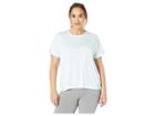 Nike Dry Miler Top Short Sleeve (size 1x-3x) (teal Tint/reflective Silver) Women's Clothing