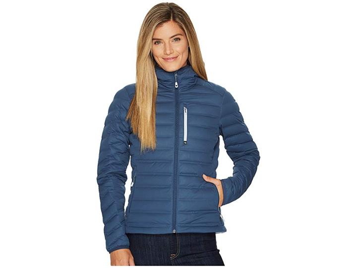 Mountain Hardwear Stretchdown Hooded Jacket (zinc) Women's Coat