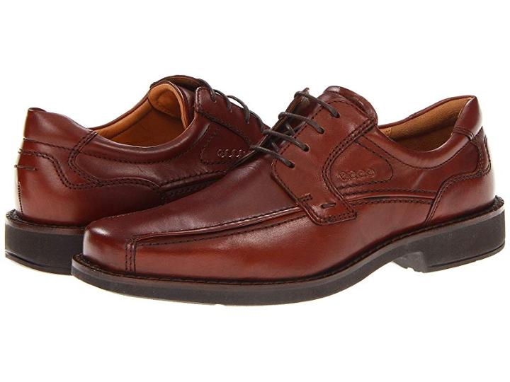 Ecco Seattle Bicycle Toe Tie (cognac) Men's Lace Up Casual Shoes