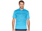 Callaway Raglan Textured Space Dye Print Polo (hawaiian Ocean) Men's Short Sleeve Pullover