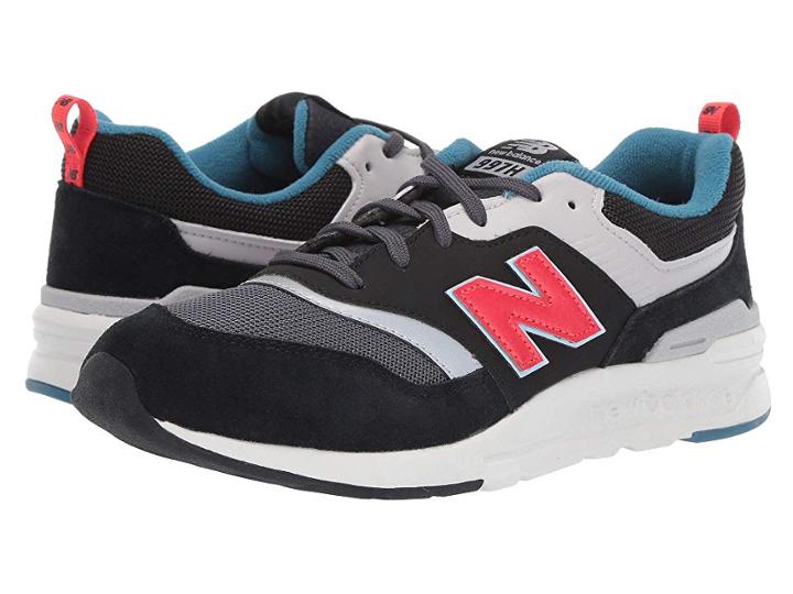 New Balance Kids Gr997hv1 (big Kid) (black/energy Red) Kids Shoes