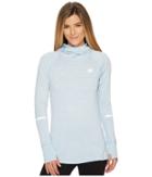 New Balance Nb Heat Hoodie (clear Sky Heather) Women's Sweatshirt