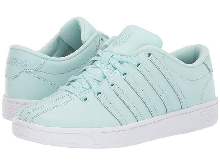 K-swiss Court Pro Ii Cmf (soothing Sea/white) Women's Lace Up Casual Shoes